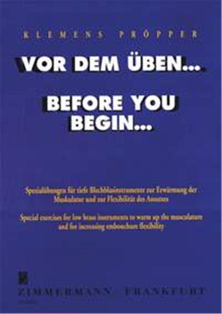 Vor dem Üben...