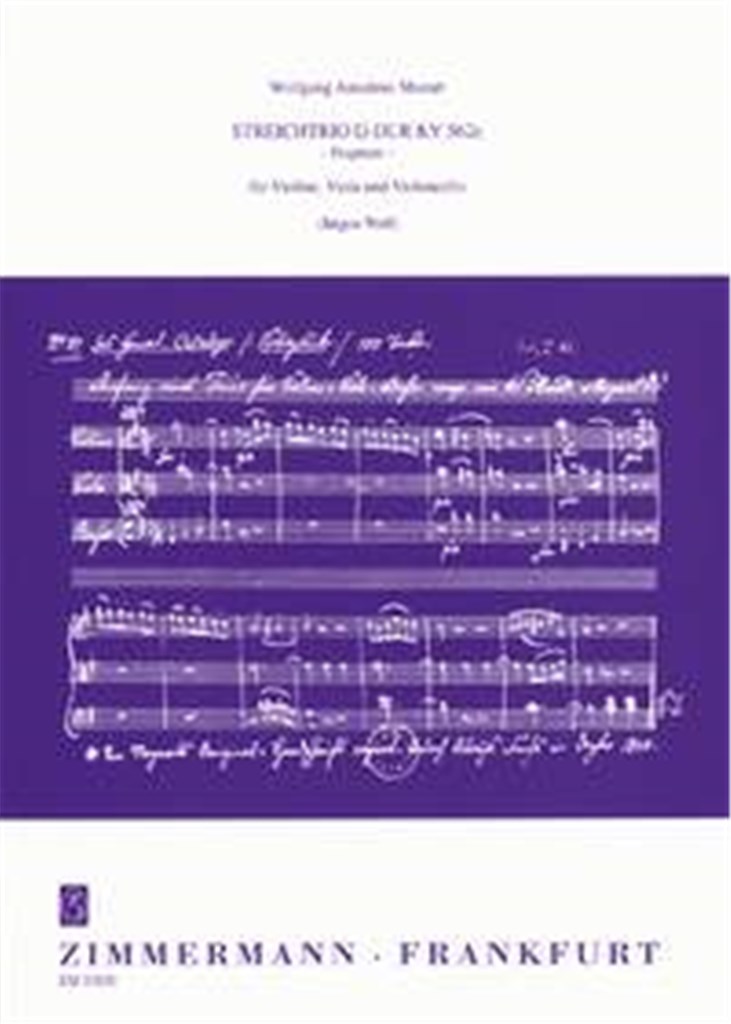 Streichtrio G-Dur (Fragment) KV 562e