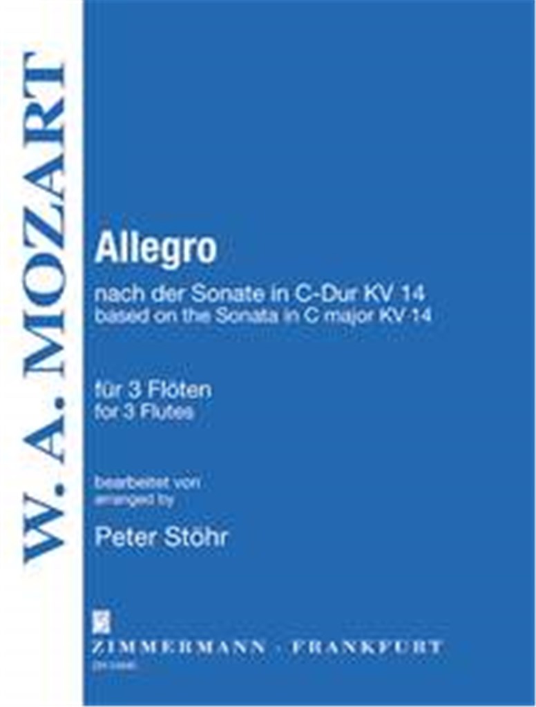 Allegro nach der Sonate C-Dur KV 14