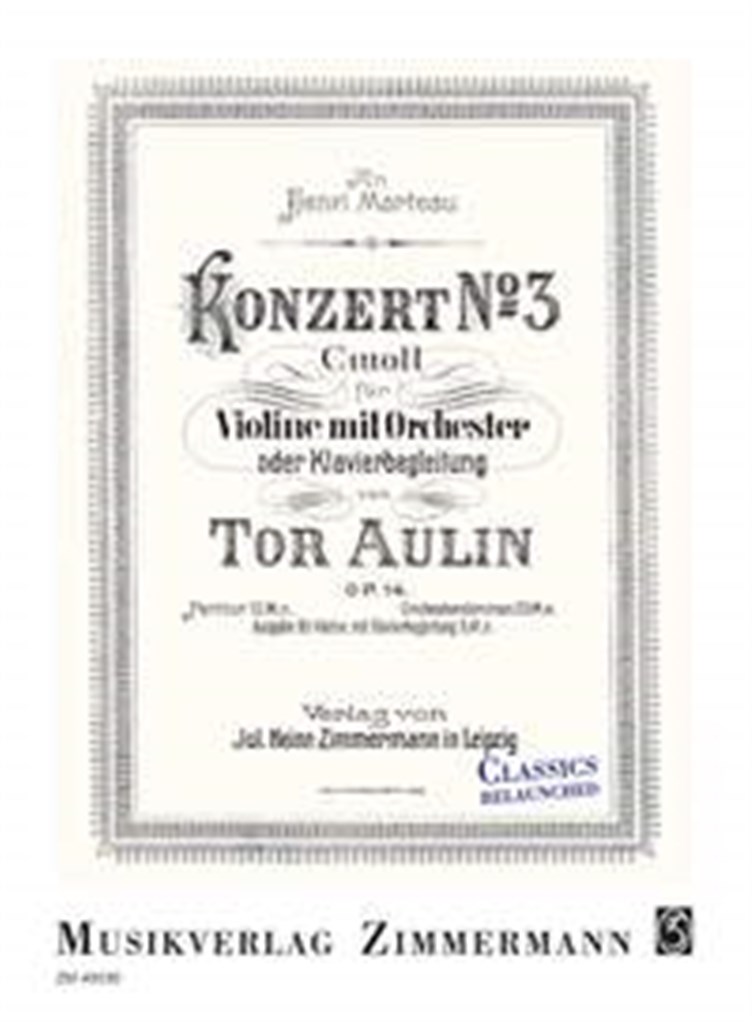 Konzert Nr. 3 für Violine und Klavier