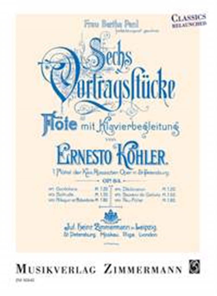 Sechs Vortragsstücke Op. 84