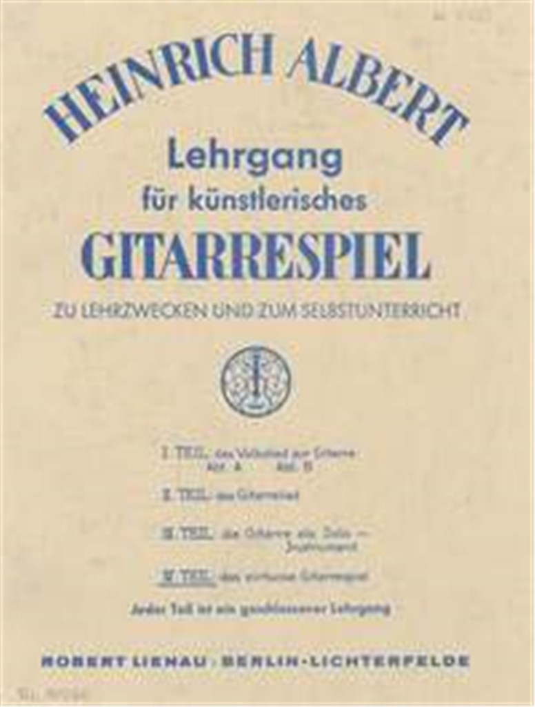 Lehrgang für künstlerisches Gitarrespiel Teil 4