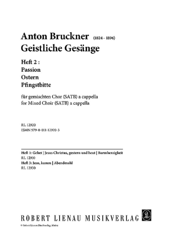 Geistliche Gesänge Heft 2