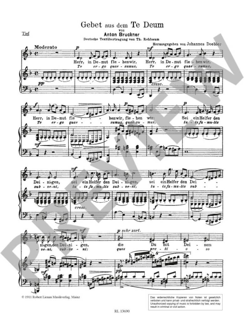 Te ergo - Herr, in Demut (Te deum)