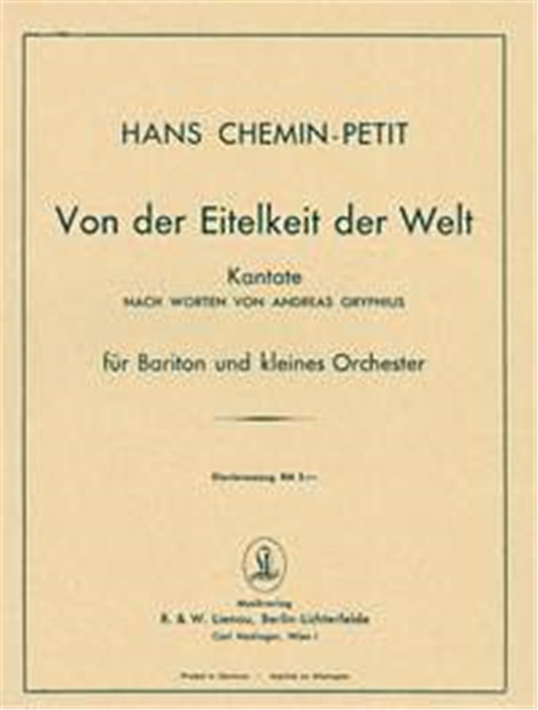 Von der Eitelkeit der Welt