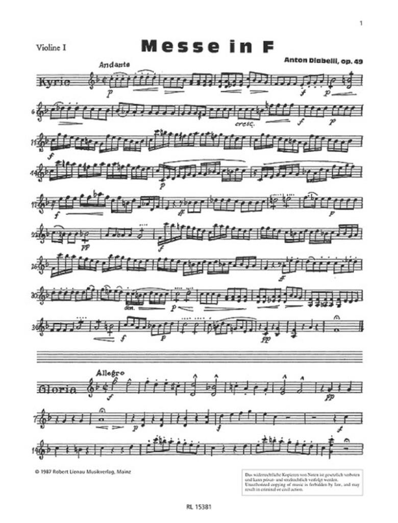 Messe in F op. 49