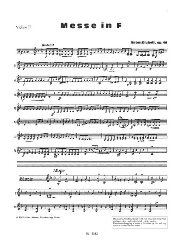 Messe in F op. 49