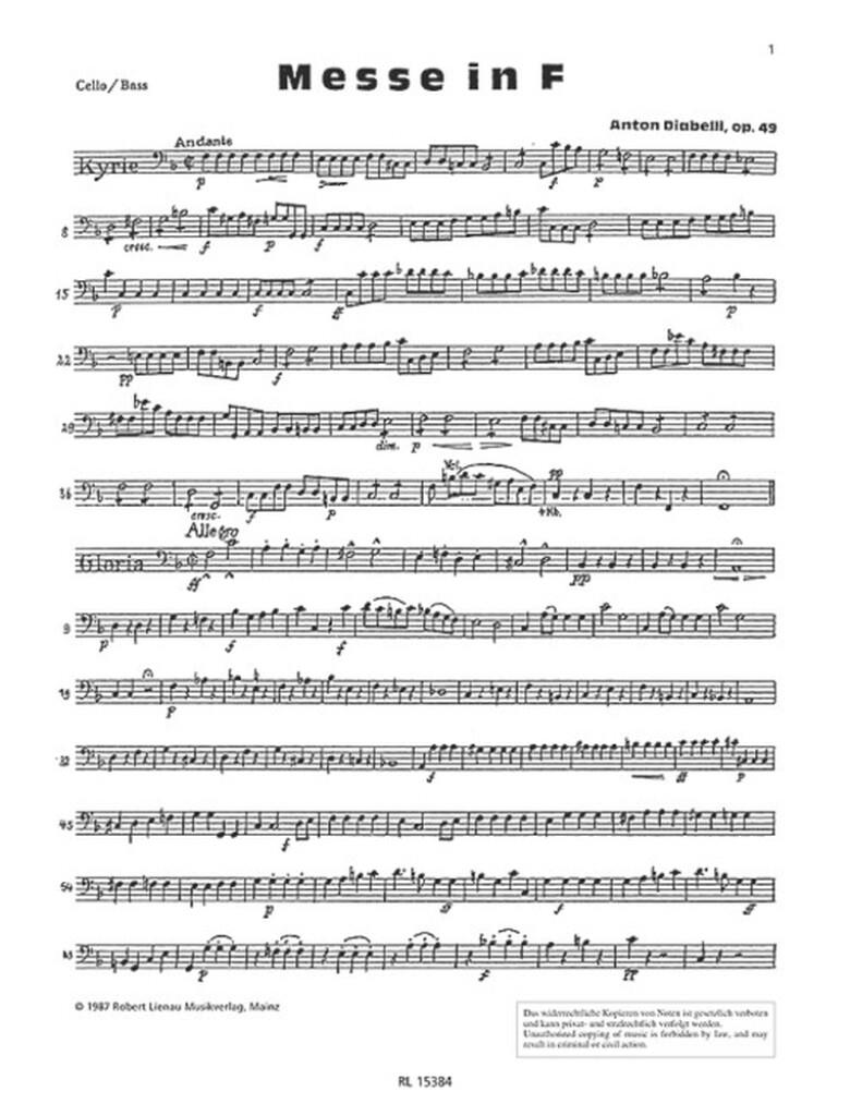 Messe in F op. 49