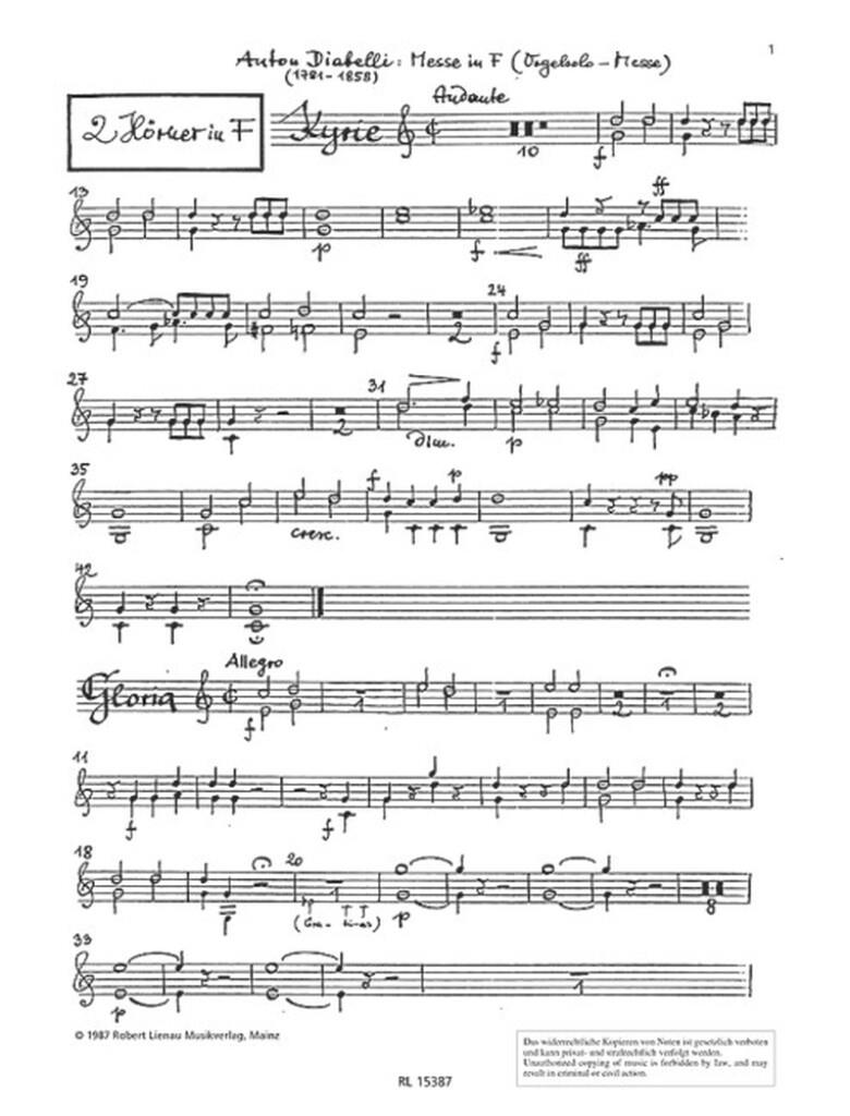 Messe in F op. 49