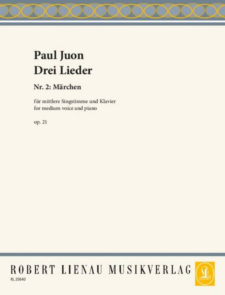 Drei Lieder op. 21
