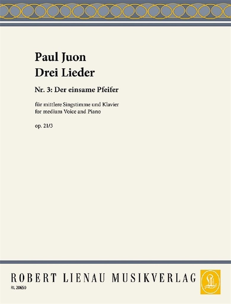 Drei Lieder op. 21