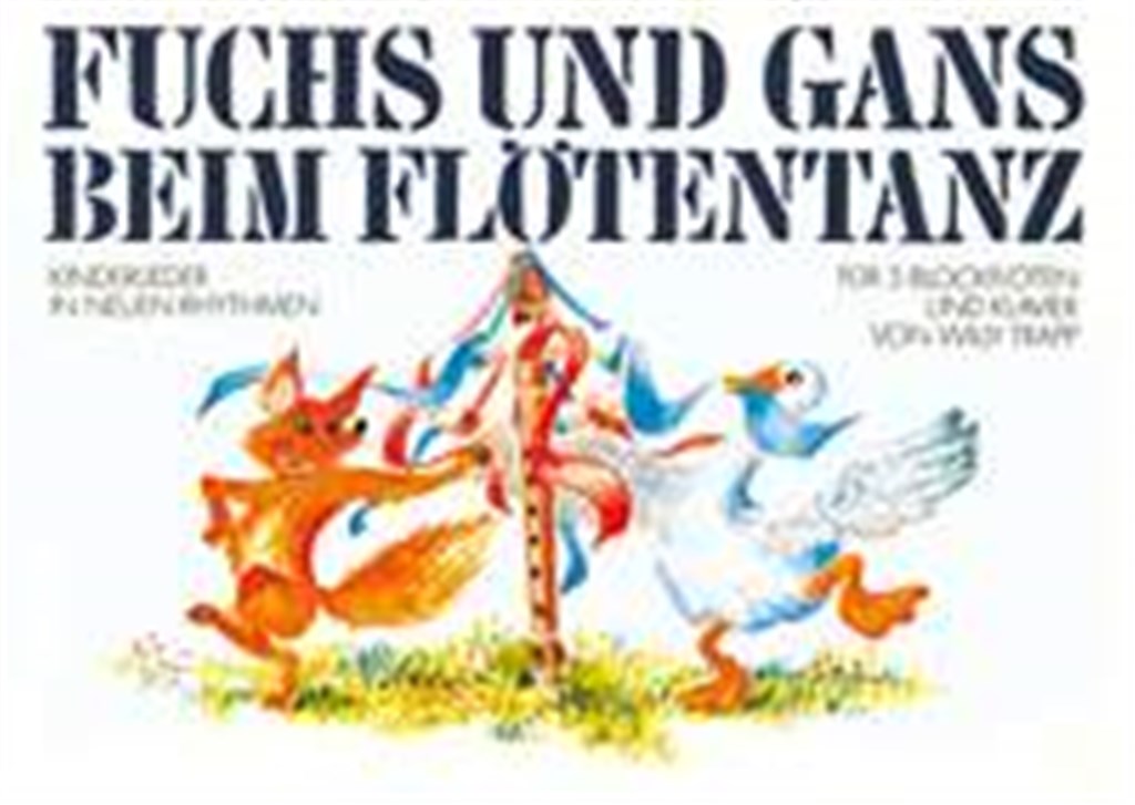 Fuchs und Gans beim Flötentanz