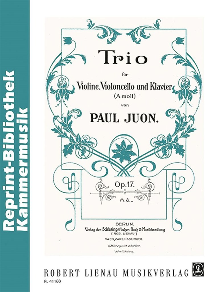 Trio op. 17 für Violine, Violoncello und Klavier
