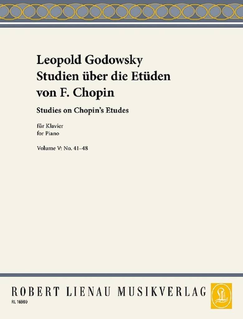 Studien Uber Etuden Von F. Chopin Vol 5